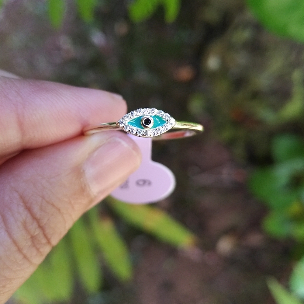 isabella m. Dainty Evil😈 Eye👁️ Ring - Sz 9 - Picture 2 of 15